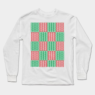 Geometric Xmas Pattern Long Sleeve T-Shirt